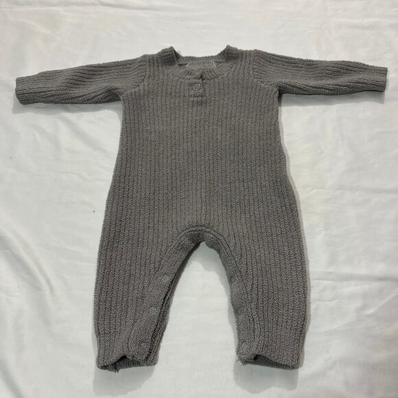 Barefoot Dreams Baby 3-6M Cozychic Ribbed Soft One Piece Outfit Comfy Winter - Picture 2 of 6